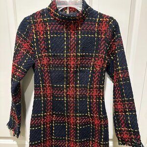 Lucia Long Sleeve Tweed Sweater Dress Size Small